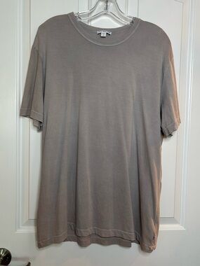 EUC JAMES PERSE Classic Crew Neck Men’s T-Shirt in dove grey size L